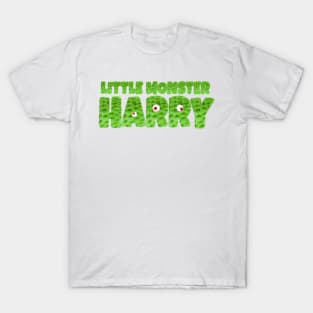 Little Monster Harry Fun Furry Design T-Shirt